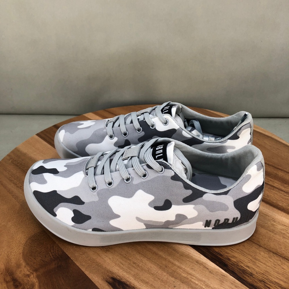NOBULL Gray White Camo Canvas Sneakers - Picture 3 of 14